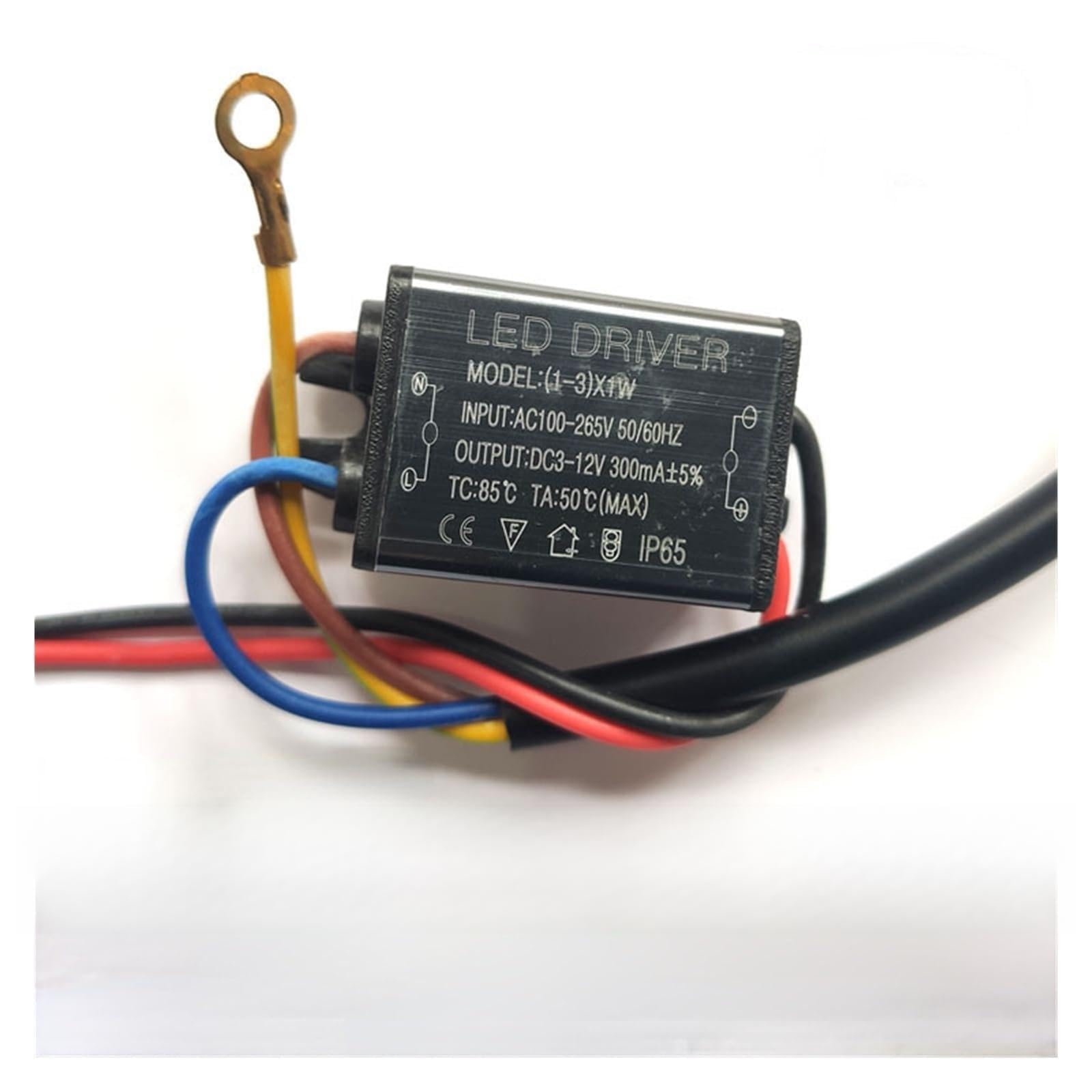 JVDDI LED Driver LED Waterproof Driver Power Supply 1-100w Full String Ceiling Lamp Wall Washer Transformer Constant Current Ballast(1-3X1W Leather line)