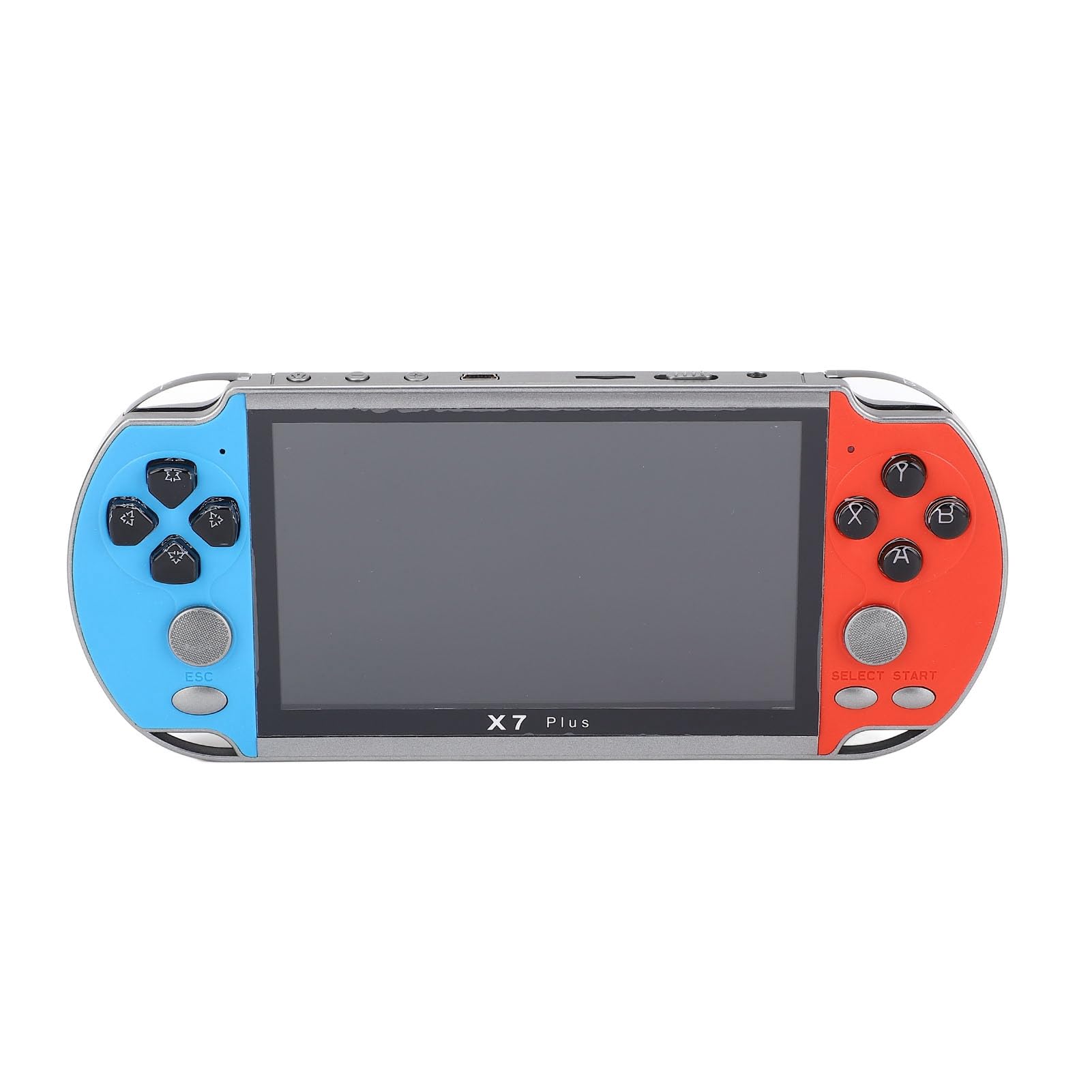 Handheld-Spielkonsole, Wiederaufladbares Tragbares Spielgerät mit 5,1-Zoll-Bildschirm, 8 GB Internem Speicher, Mehreren Vintage-Spielen für Endlosen Spielspaß