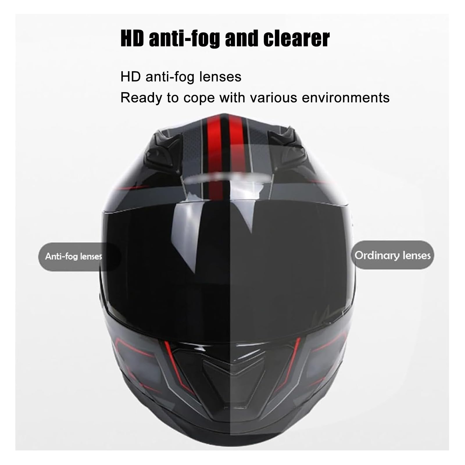 Casco Moto Integrale, Casco Moto per Uomo E Donna Casco Integrale Omologato DOT/ECE, Casco Moto da Strada con Visiera Casco Moto