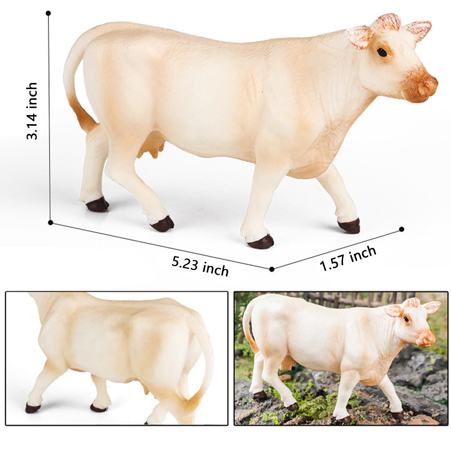 Amazon.co.jp: Aydinids ミニチュア シャロレー・ブル・ファーム
