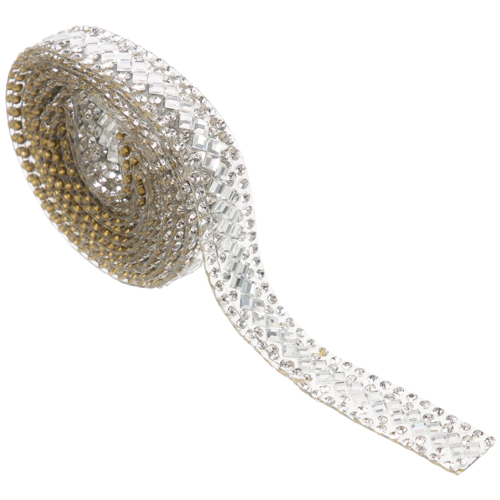 ACiyD Selbstklebendes Strassband Bling Diamond Ribbon Crystal Trim Roll Gem Sticker für DIY Art Crafts Auto Phone Wedding Dress Decoration