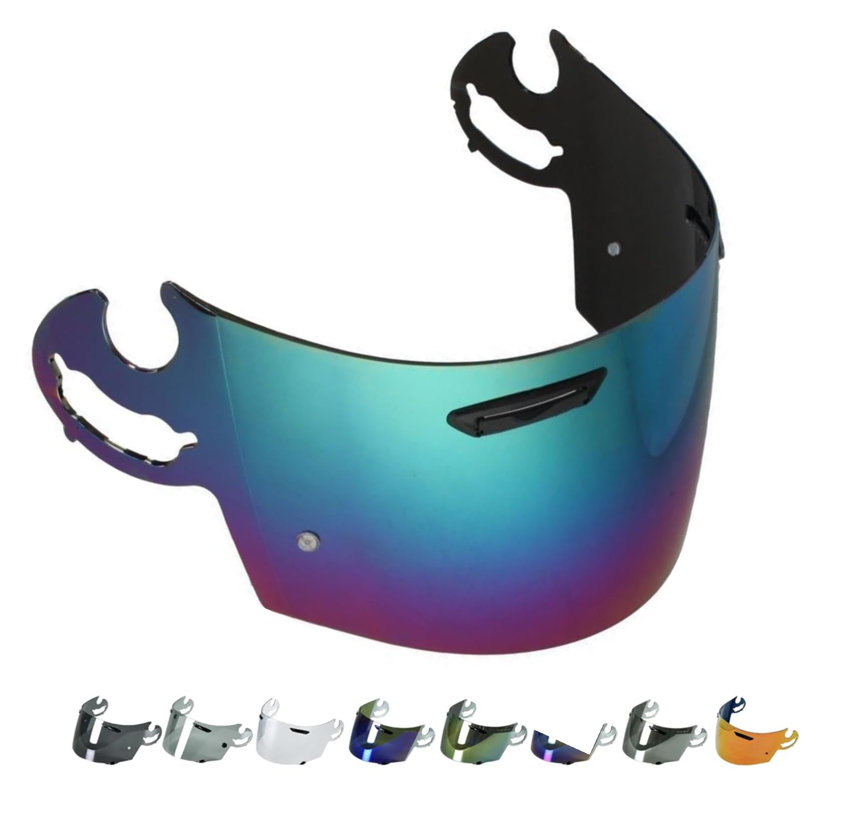 Generico EvoParts - Visera compatible con Arai Type-L, RX7 C Orsair, Viper Gt, Astral, Quantum F, RX7RR4, Condor, Chaser (arcoíris)