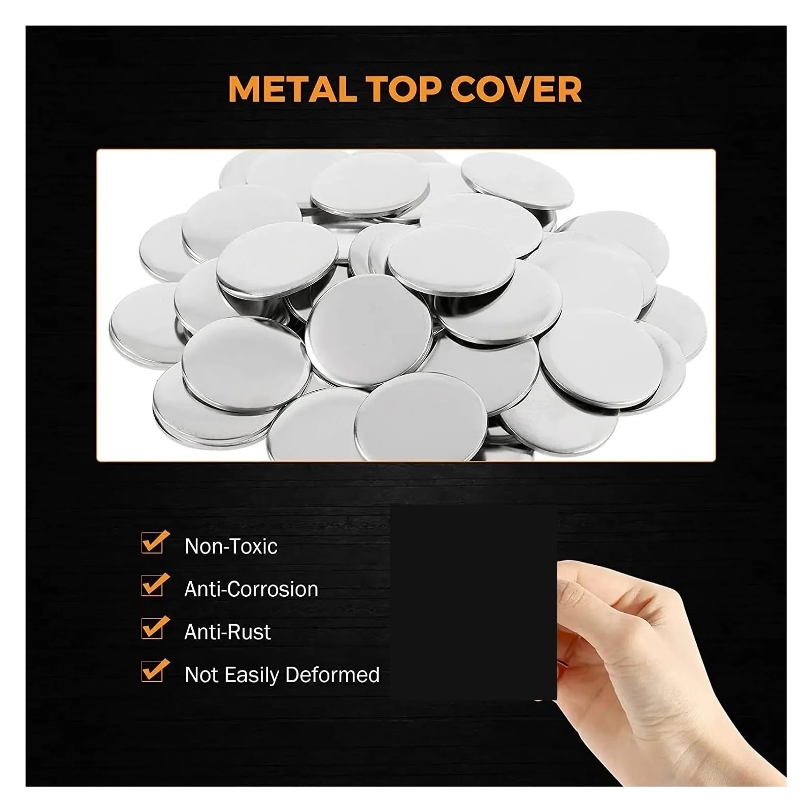 100 szt. Przypinki do odznak, materiał produkcji przypinek, części maszyn dziurkowania, metal, plastik, tył Wystarczające zestawy(Metal back,32mm)