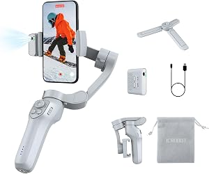 3-Axis Phone Gimbal with Magnetic AI Active Tracker,Gimbal Stabilizer for Smartphone,Phone Stabilizer for Video Recording,Gimbal for Android&iPhone,TikTok YouTube Vlogging Ki, L7C PRO PLUS +