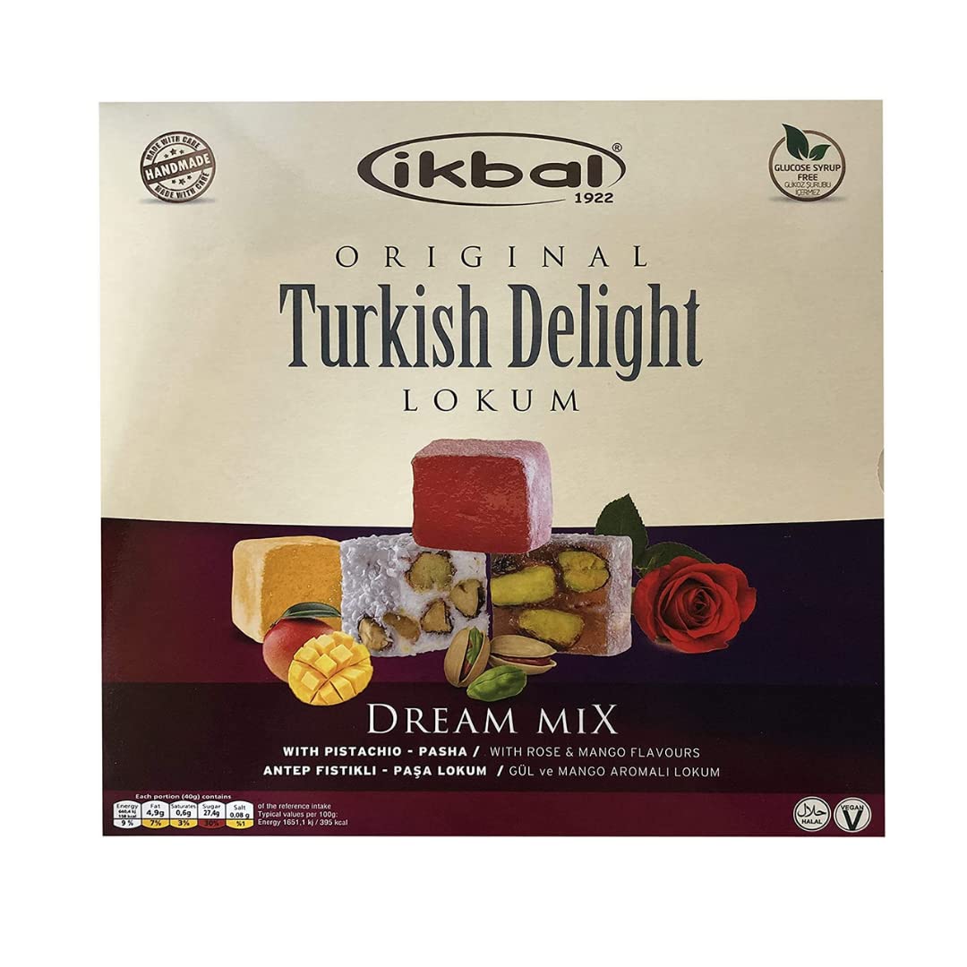 Ikbal Turkish Delight - Dream Mix Pasha with Pistachio 350gr x 5