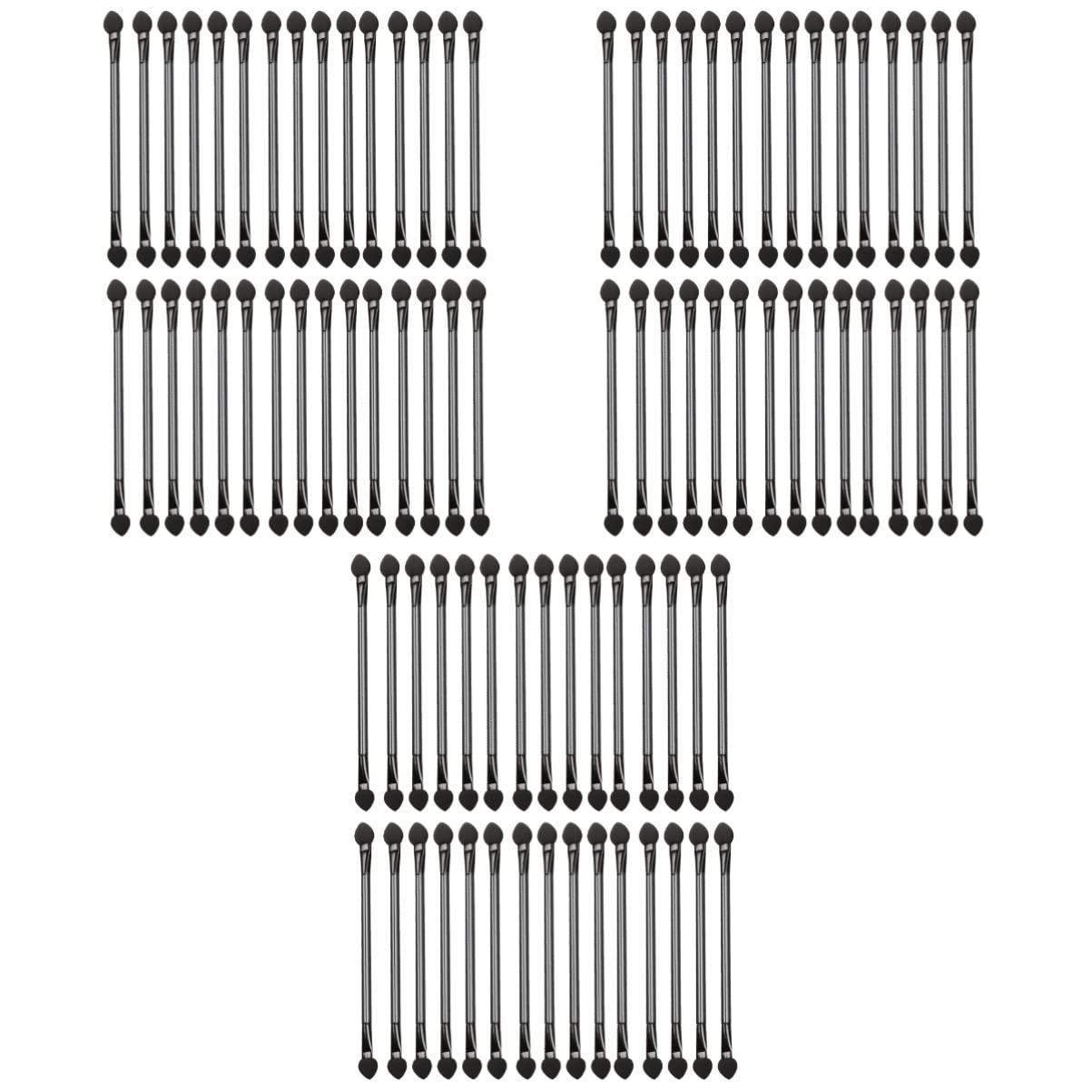 FRCOLOR 3sets Double-sided Makeup Brush Eyeshadow Applicator Flat Brush Mini Size Strong Adhesion 30pcs*3