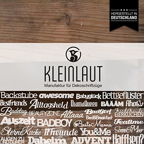 KLEINLAUT 3D-Schriftzug Hamburg in Größe: 15 x 4,4 cm - Dekobuchstaben - 32 Farben zur Wahl - Natur (Holz)