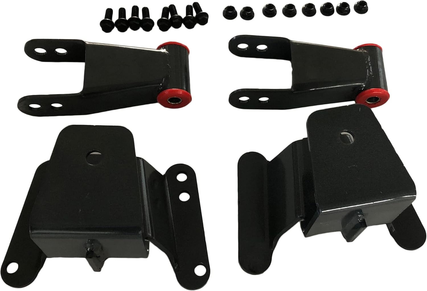 4" Rear Drop Lowering Hanger Shackle Kit For Chevy Gmc C10 1973 1974 1975 1976 1977 1978 1979 1980 1981 1982 1983 1984 1985 1986 1987 2WD