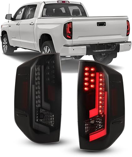 Nixon Offroad Luces traseras para Toyota Tundra 2014-2021 lámparas traseras LED repuesto de 1 par carcasa negra matelente ahumada