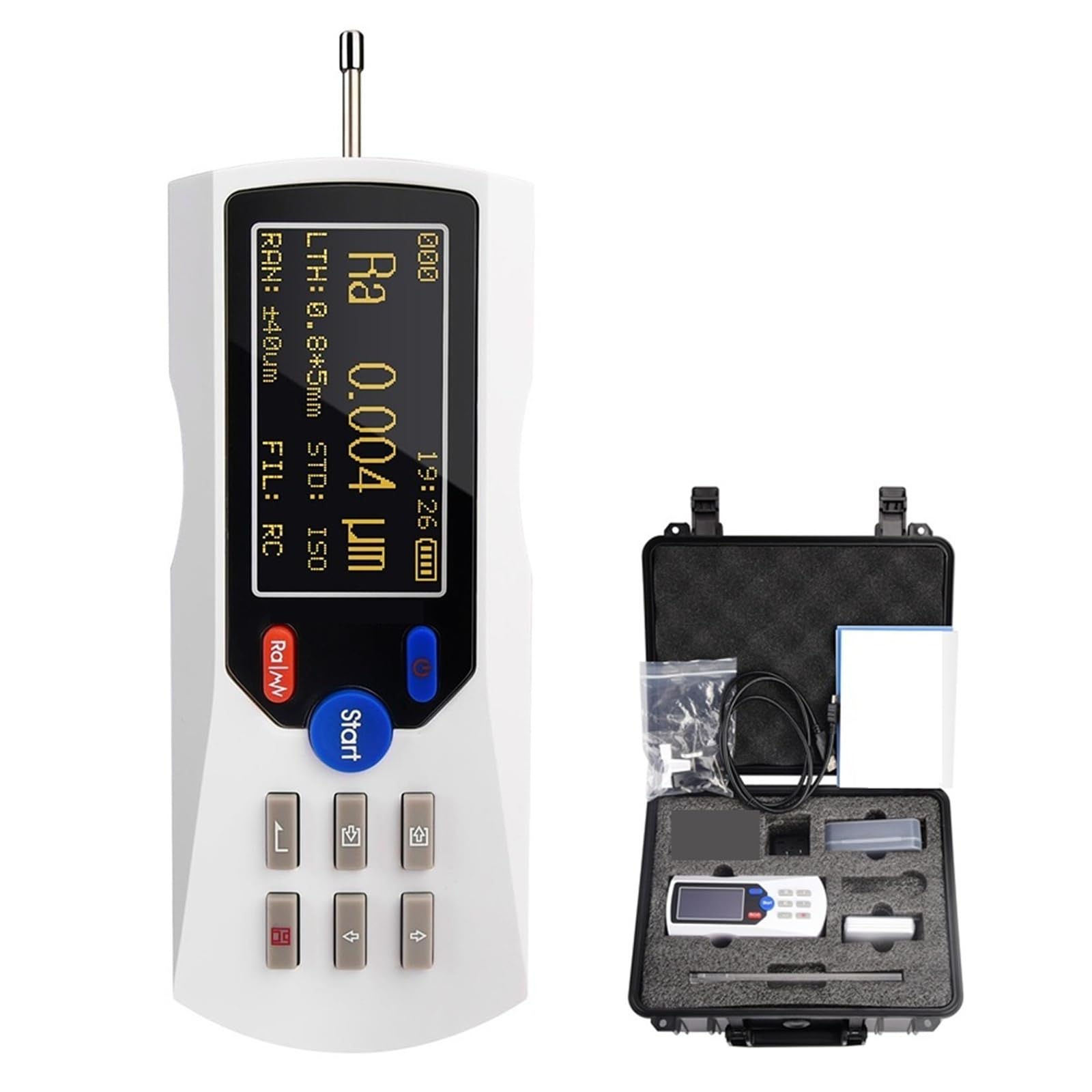 Digital Surface Roughness Tester Meter 0.001μm High Precis Handheld Roughness Measuring Instrument Data Storage