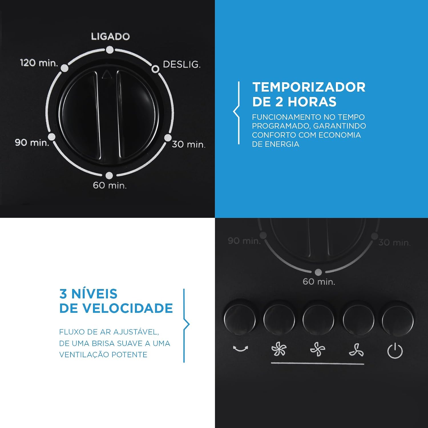 Ventilador De Torre Cor Preto Midea VTMP2 - 220v
