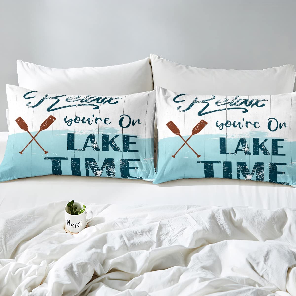 Lake House Duvet Cover For Cabin Lodge,Life Is Better At The Lake Fi