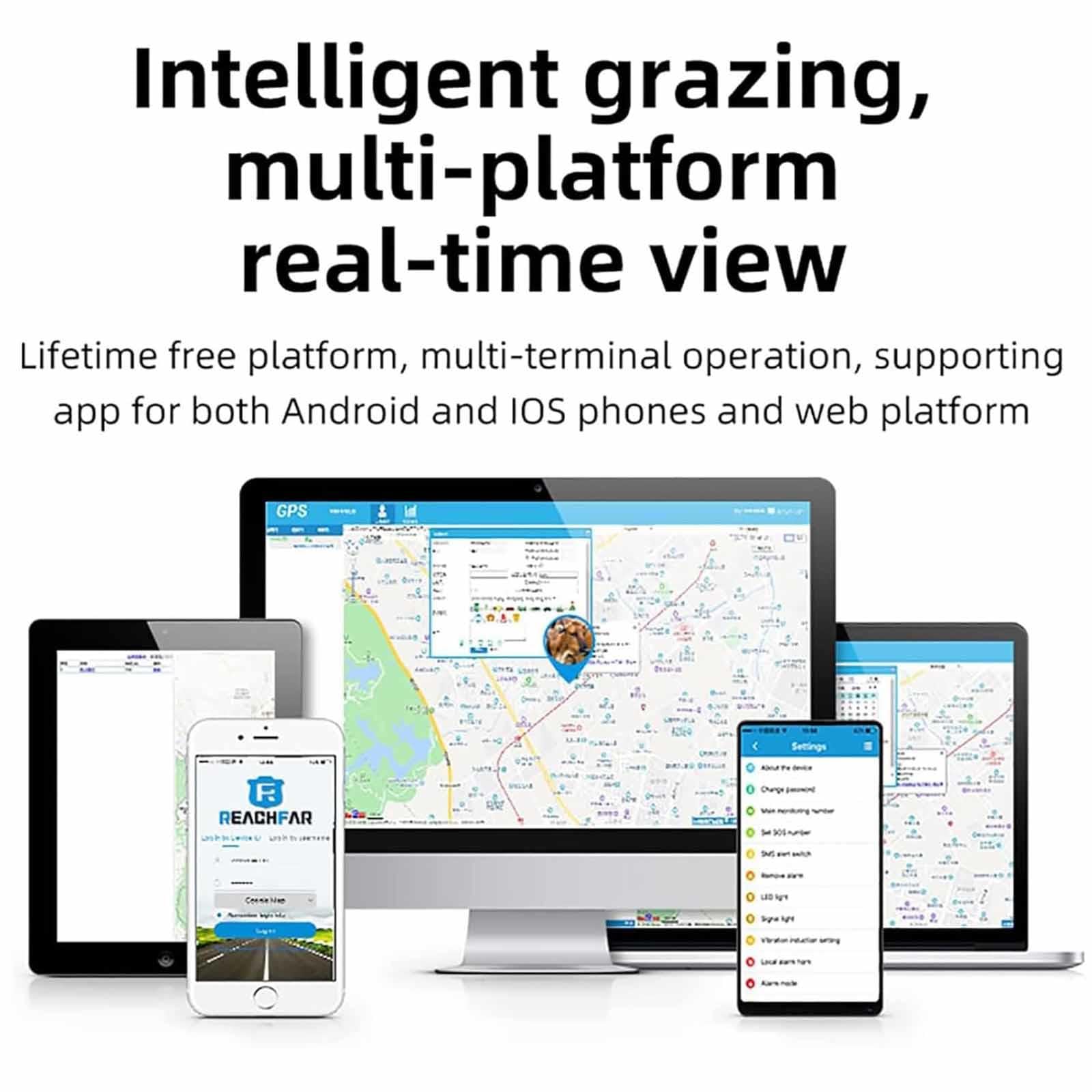 Tracker GPS dla zwierząt gospodarskich, pozycjonowanie w czasie rzeczywistym i zdalny alarm dla bydła, owiec, koni, wielbłądów, idealny do śledzenia zwierząt