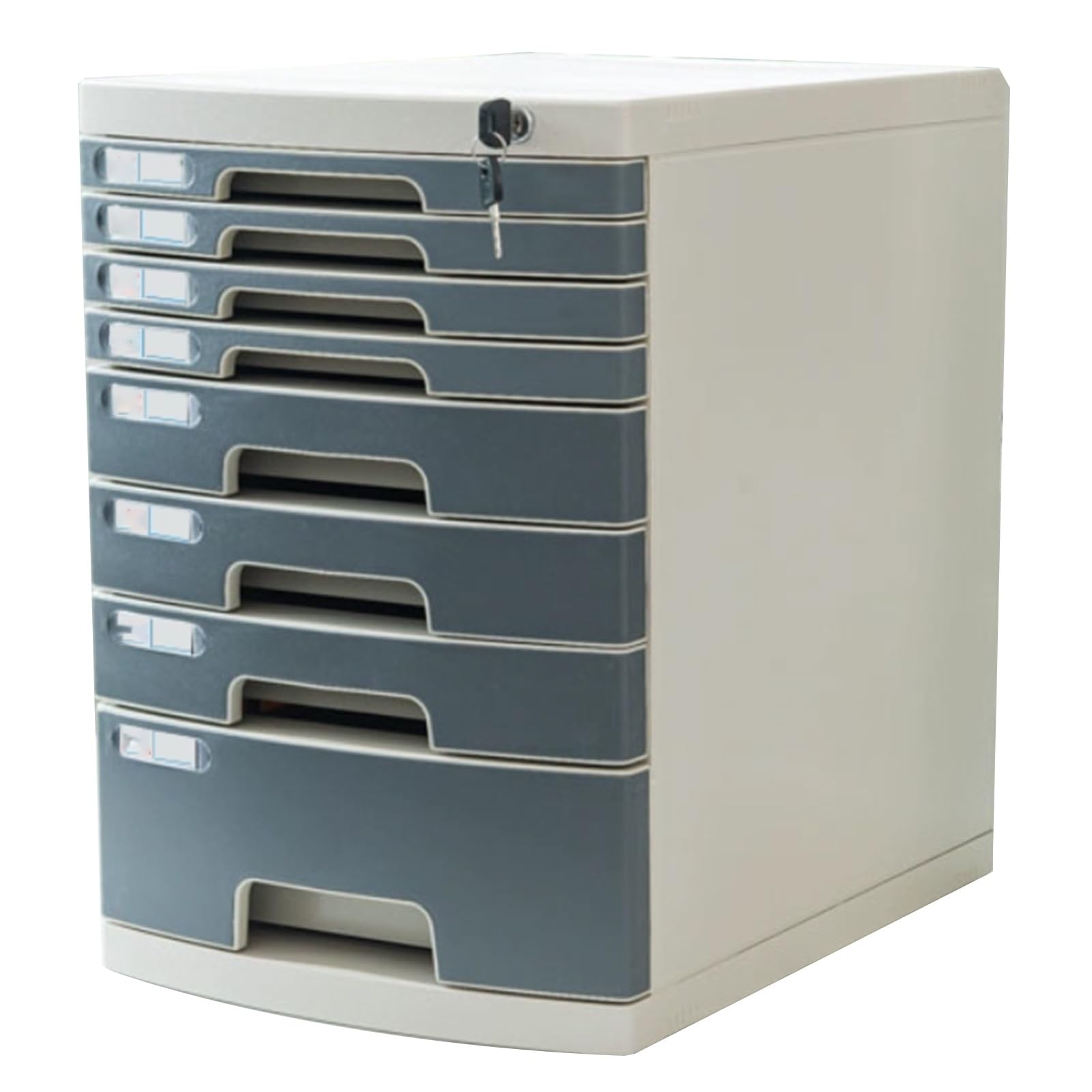 Archiviazione di documenti da scrivania in plastica a 8 strati con serratura - Archiviazione sicura dei documenti per casa e ufficio, schedario multistrato per una nizzazione efficiente