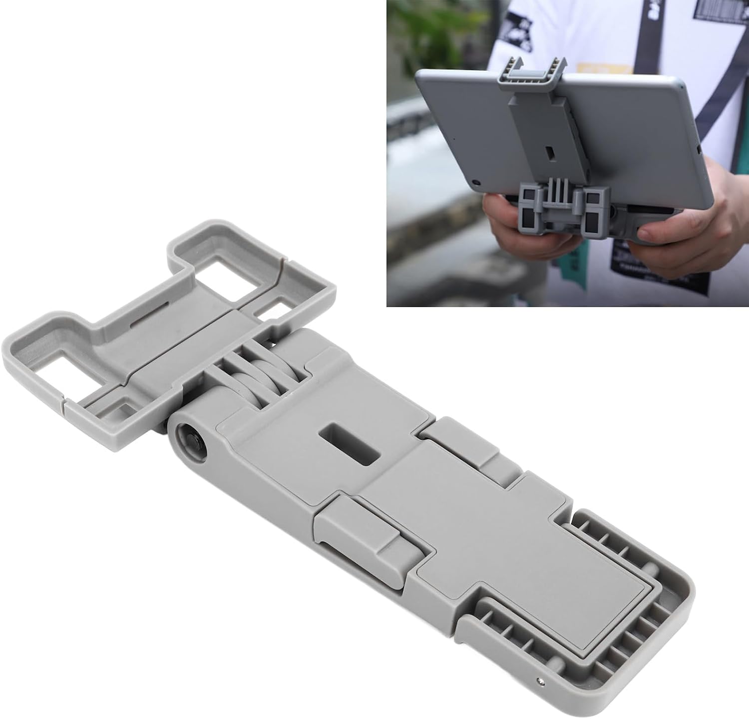 Drone Tablet Holder with Lanyard, Foldable Thickened Stand Mount for RC N1 Remote Control, Fits 7.9-11in Tablets - Hands - Free Operation, Durable Alloy Hook, Portable and Comp