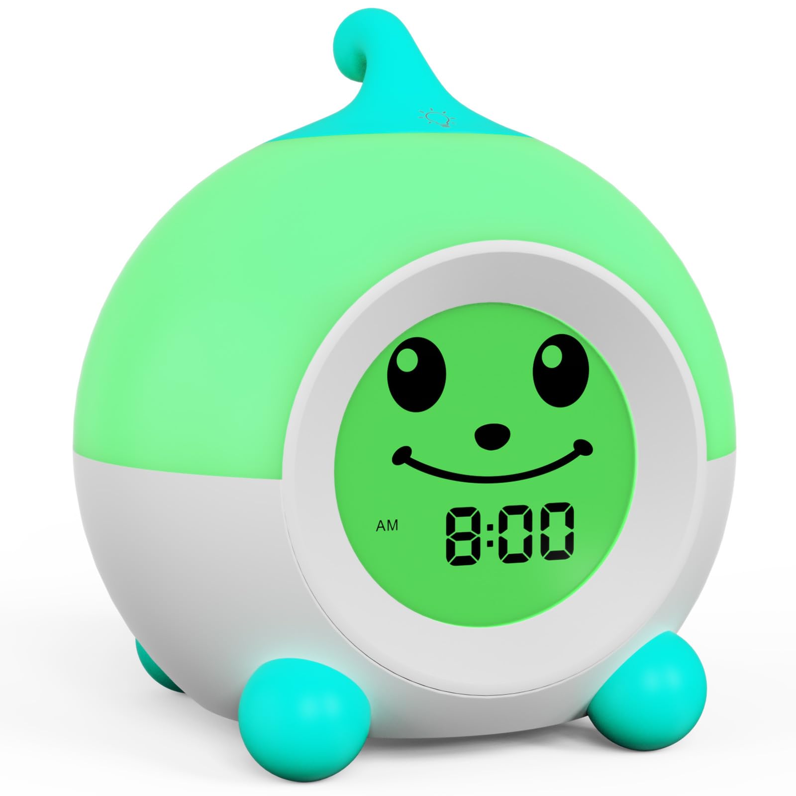 I·CODE Reveil Enfant Educatif Jour/Nuit avec Veilleuse De Nuit, Reveil Enfant avec Minuterie D'arrêt Automatique Fille Cadeau Flle Ado
