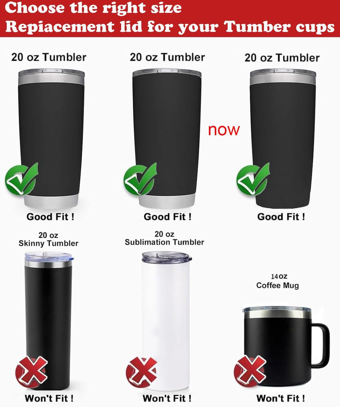 LEIOH 4 Pack 20 oz Tumbler Lid, Replacement Lids Compatible for YETI 20 oz Tumbler,Travel Mug,Spill Proof Splash Resistant Silicone Sliding Covers,Straw Friendly, BPA Free - Image 2