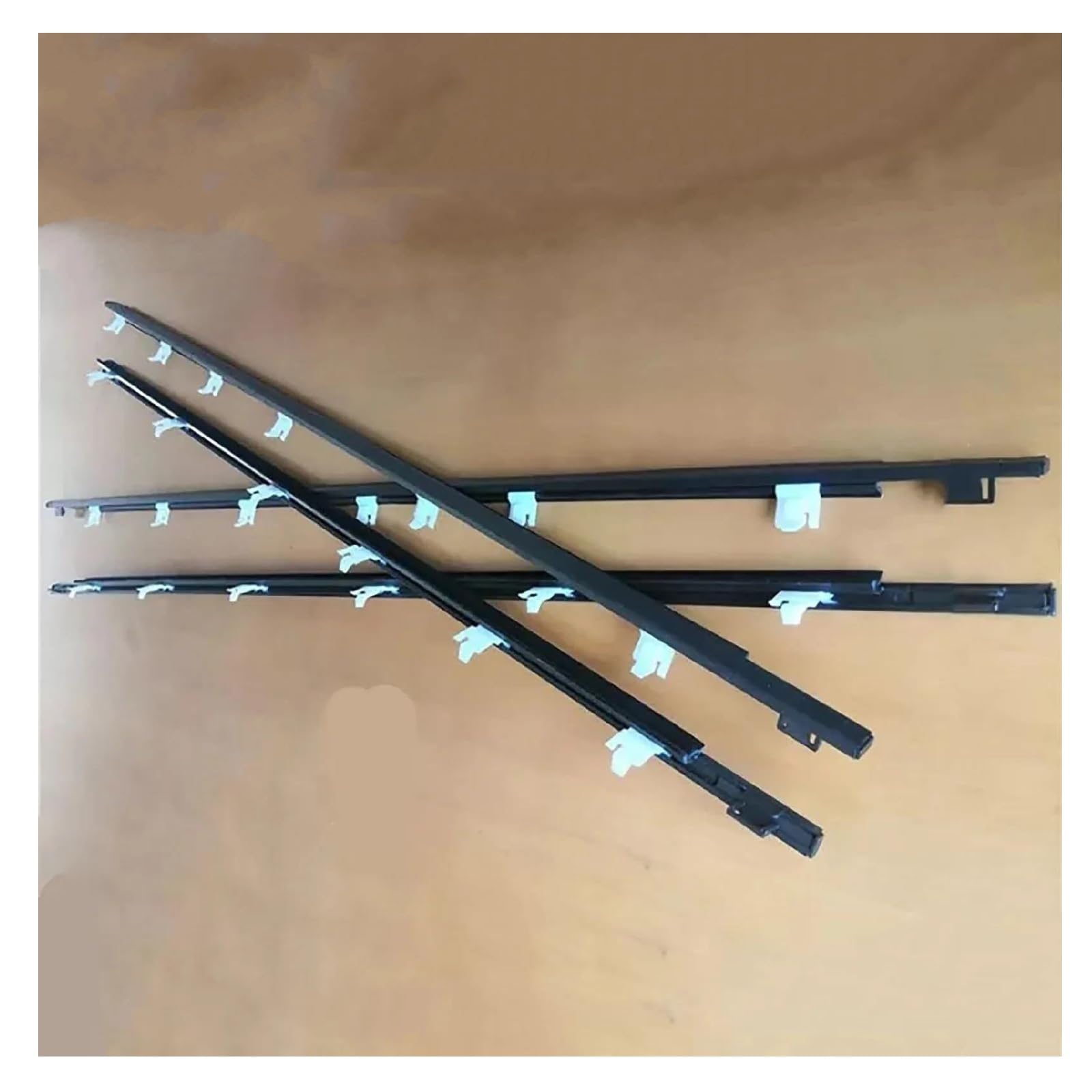 Snwdbh One Color 4Pcs Car Window Sealant Strip For Toyota For Avanza 2003-2011 Weatherstrip Moulding Trim Door Glass Edge Protection Belt Exterior Belt