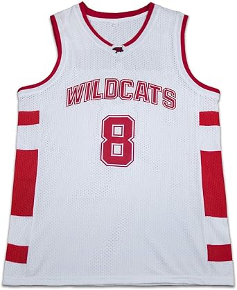 borizcustoms Chad Danforth 8 East High School Wildcats White Basketball Jersey