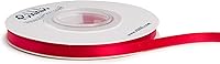 Vista 61 de Ribbli - Cinta de satén roja de doble cara, 1 pulgada x 25 yardas, cinta de tela para uso en ramo de lazos, envoltura de regalo de Navidad, arreglo