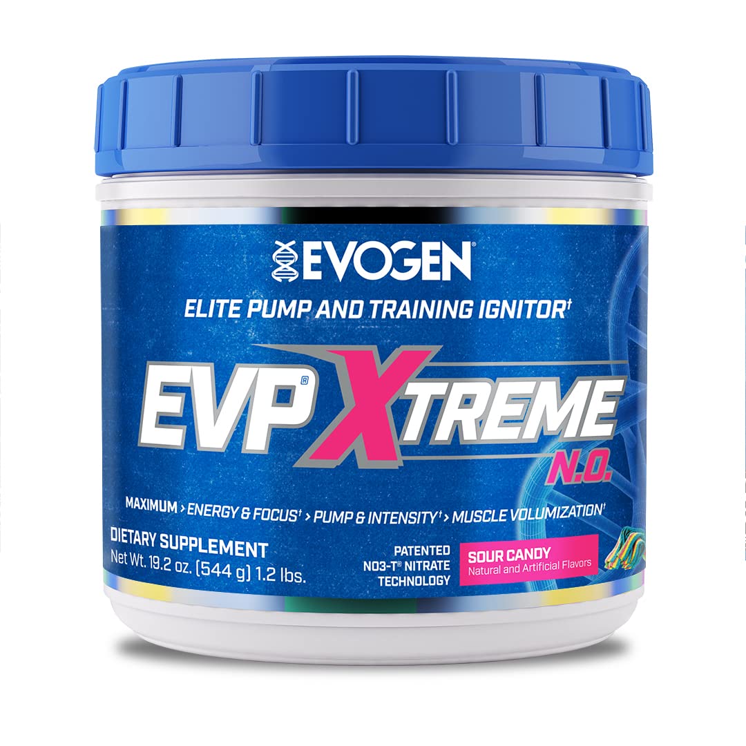 Evogen EVP Xtreme NO | Arginine Nitrate, Beta-Alanine, Citrulline Pre-Workout, Nitric Oxide, Pumps |