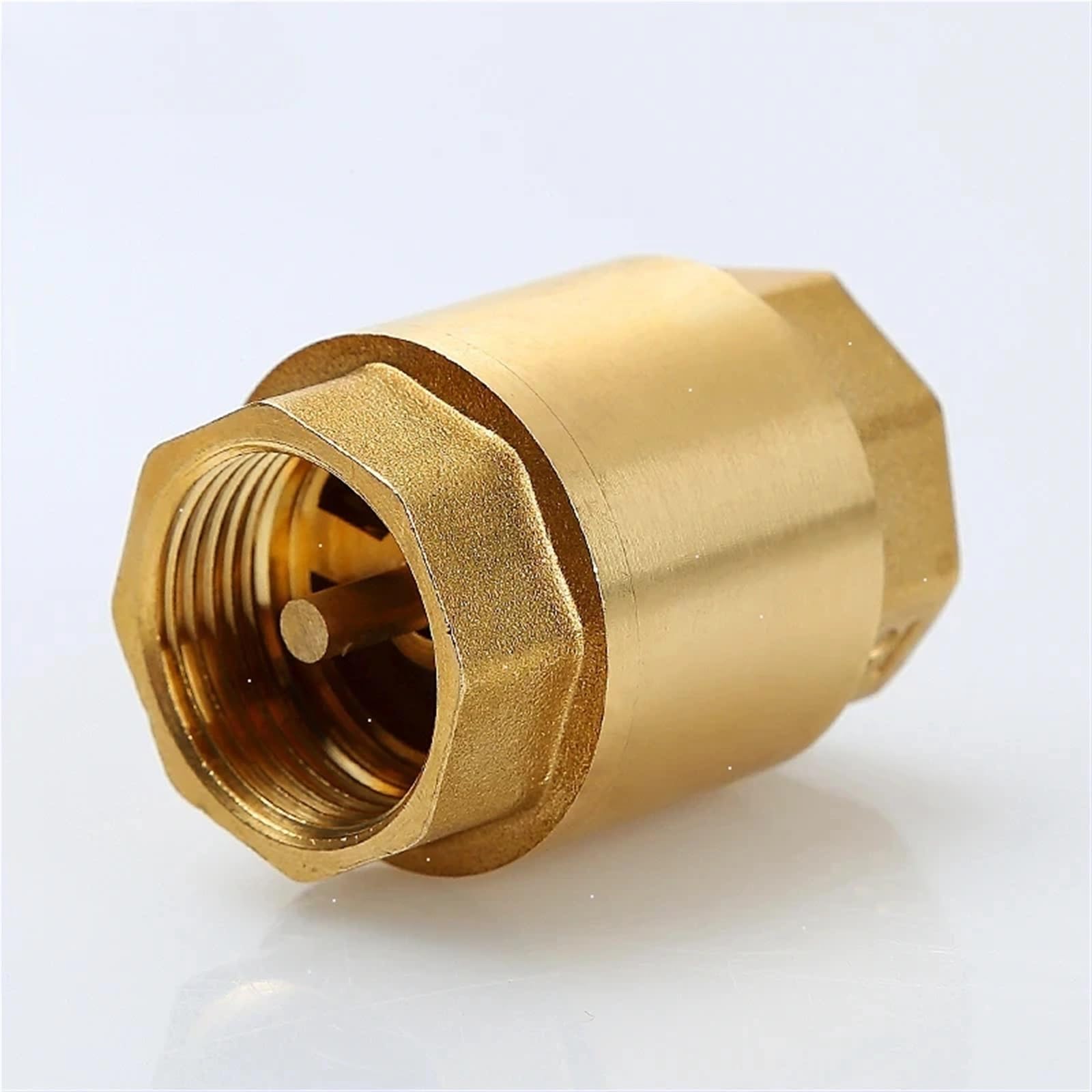 CYL-WST01 DN15/DN20/DN25 NPT Valvola di ritegno a molla in linea con filettatura femmina in ottone, diametro 25 mm, 200WOG, 1 pezzo (5,1 cm)
