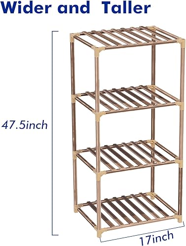 Miniatura 2 de New England - Soporte de madera para plantas de 4 niveles para uso en interiores y exteriores, perfecto para sala de estar, patio o balcón, soporta