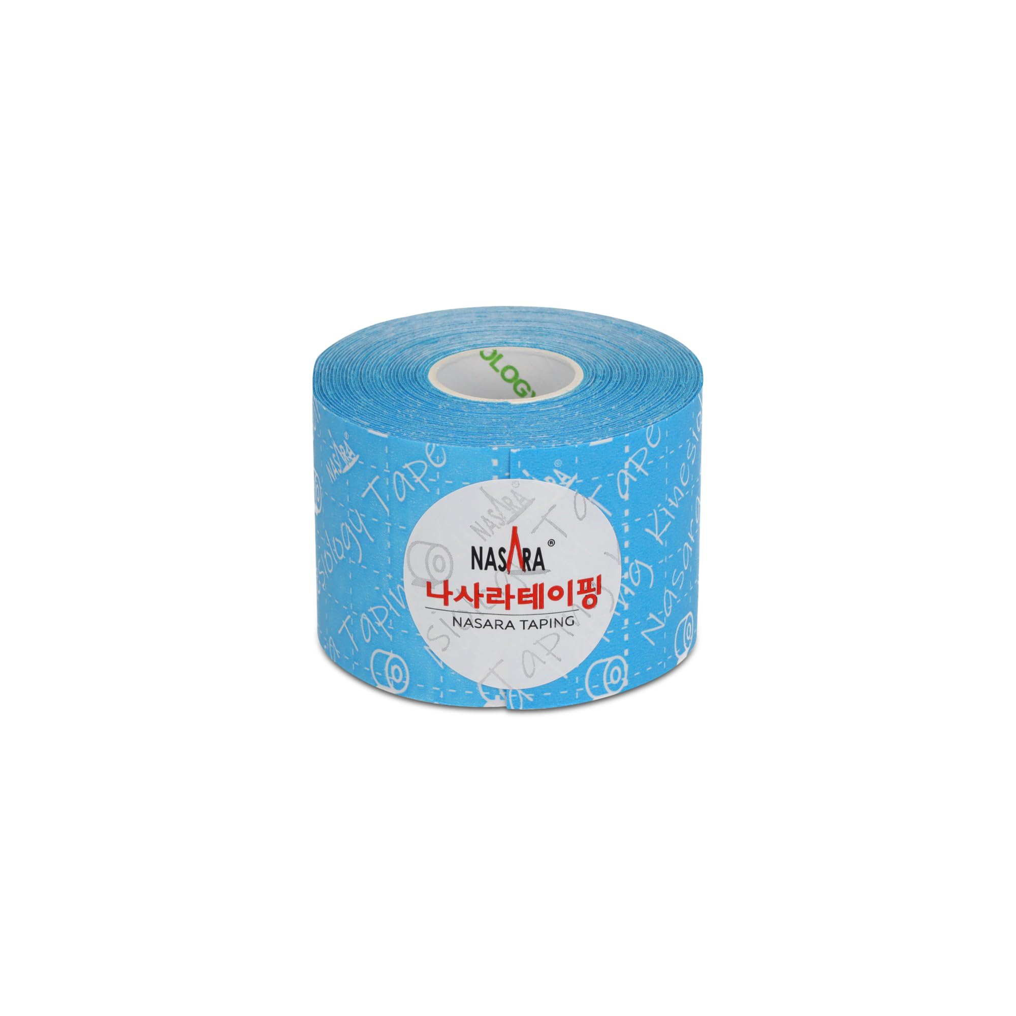 Nasara Original Kinesiology Physio Sport Tape: confezione da 6 nastri per lo sport e la medicina, rotolo da 5cm x 5m, turchese