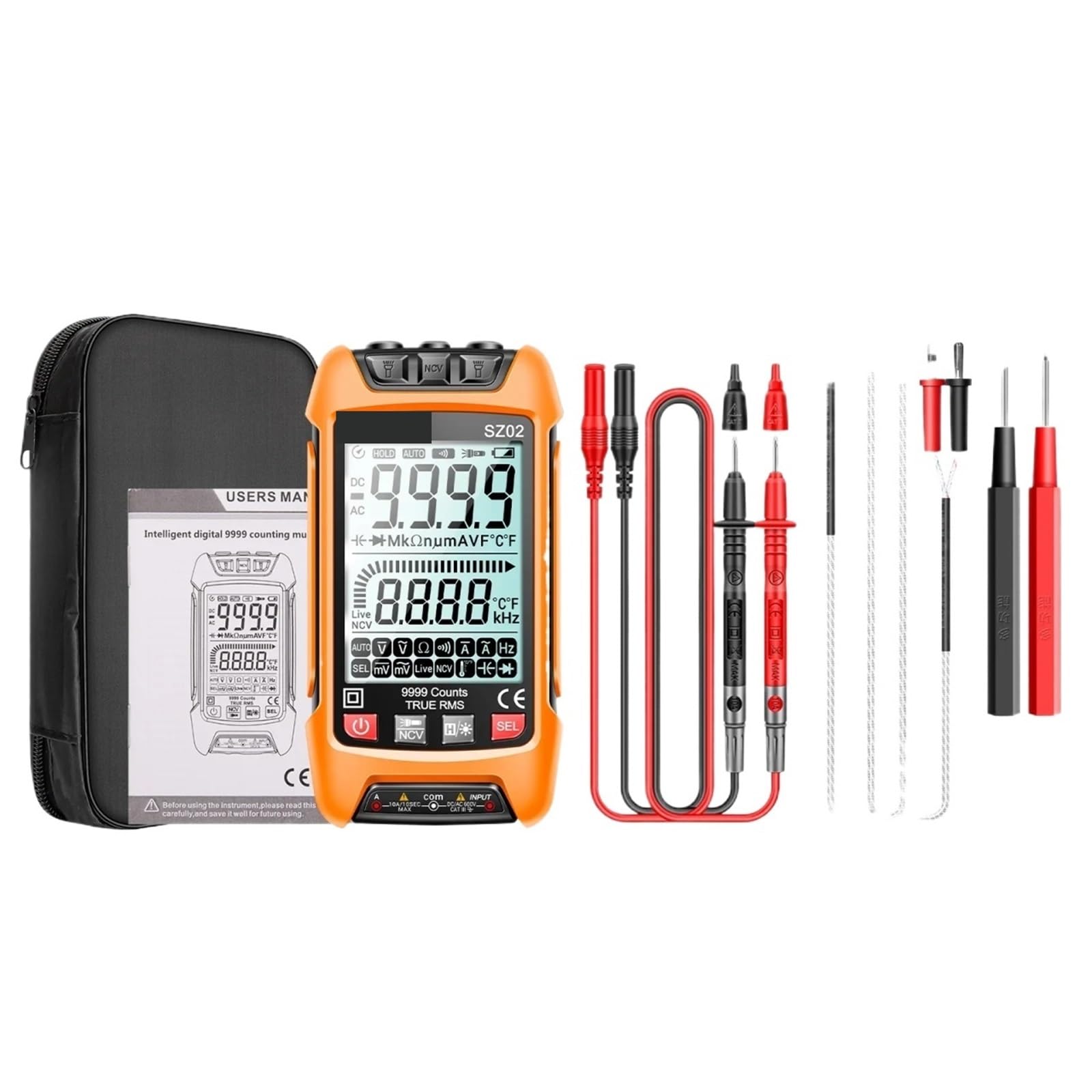 Digital 12V DC to 24V DC Pyrometer Exhaust Gas Temperature EGT Gauge °C °F