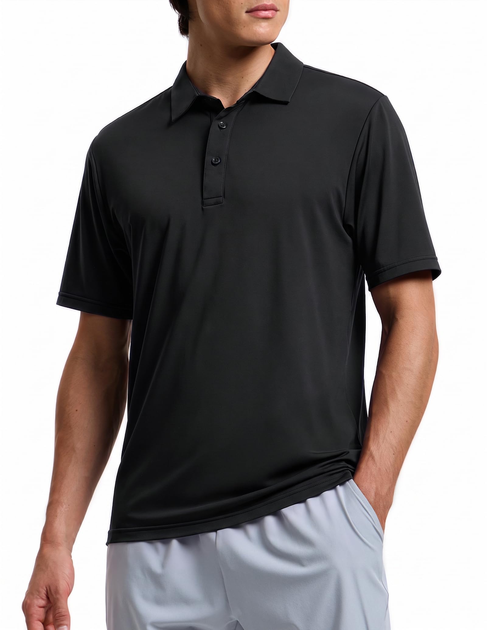 Men's UPF 50+ Golf Polo Shirt, Quick Dry