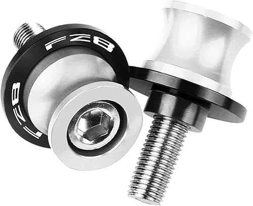 WAGLOS Carretes de basculante de motocicleta Tornillos deslizantes para Yamaha FZ8 FZ-8 FZ 8 2010-2018 Anticaída Frame Sliders (Color  6MM Plata)