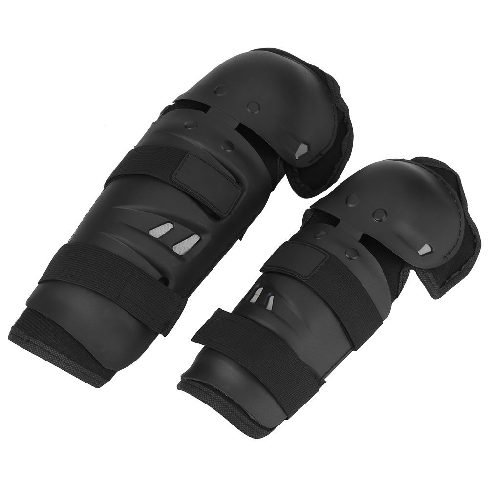 4 StÜcke MTB Knieschoner Ellenbogenschoner Set, Verstellbare Motorrad MTB Protektoren Knieschützer Motorrad Knieprotektoren Kniewärmer MTB Ellenbogen Protektor, Ellenbogen Knieschützer S