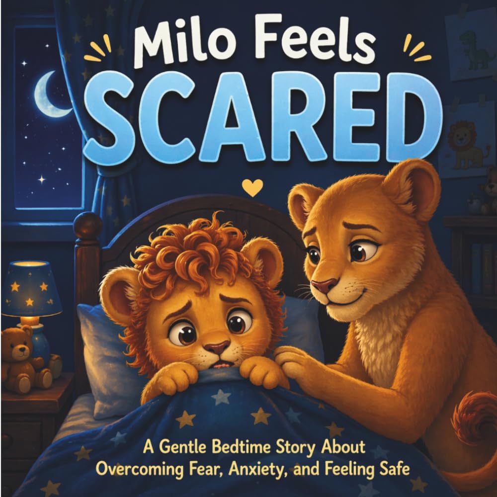 Milo Feels Scared: A Gentle Bedtime Story About Overcoming Fear, Anxiety, and Feeling Safe (Milo Emotional Skills Series)
