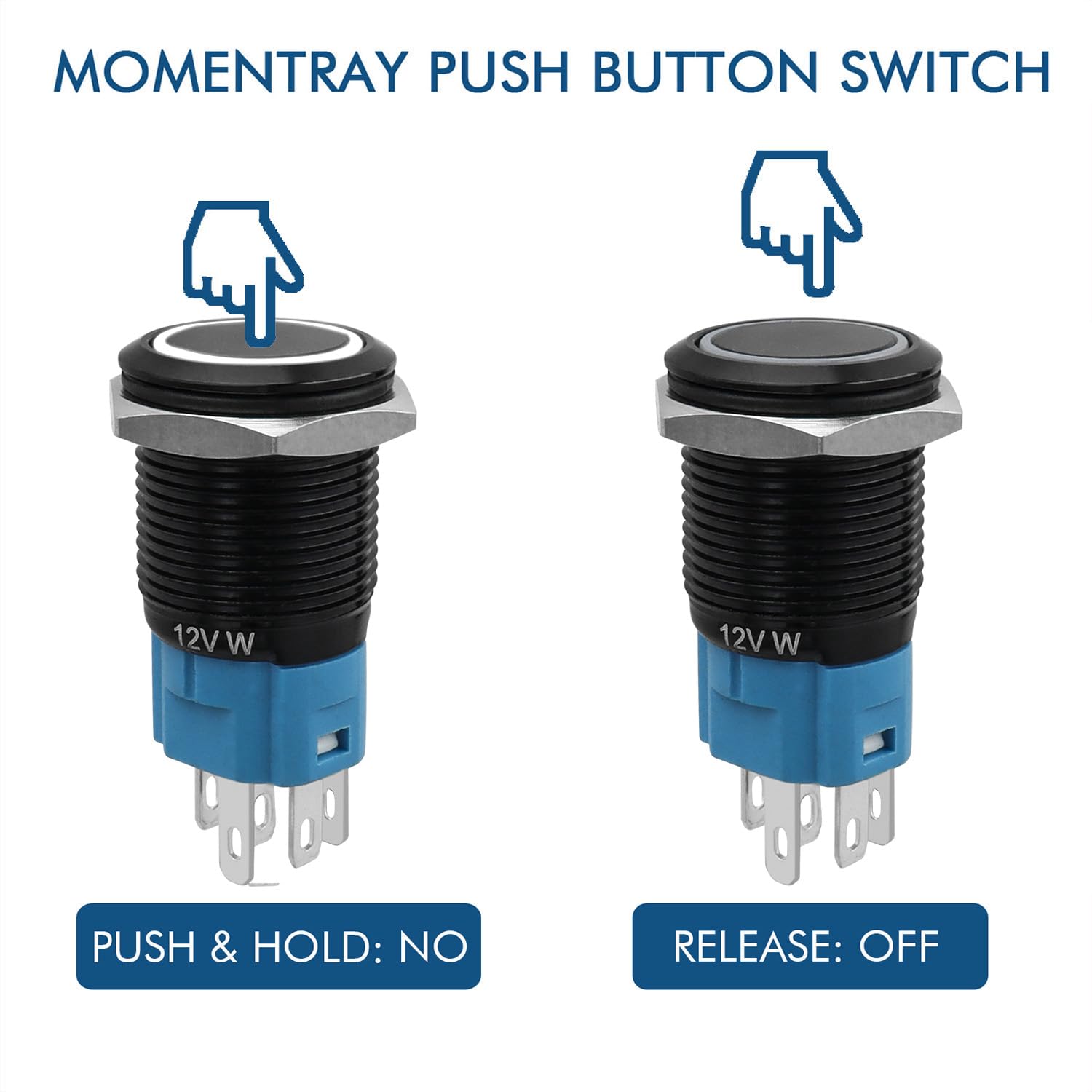 Bestgle 16mm Momentary LED Push Button Switch - Image 4