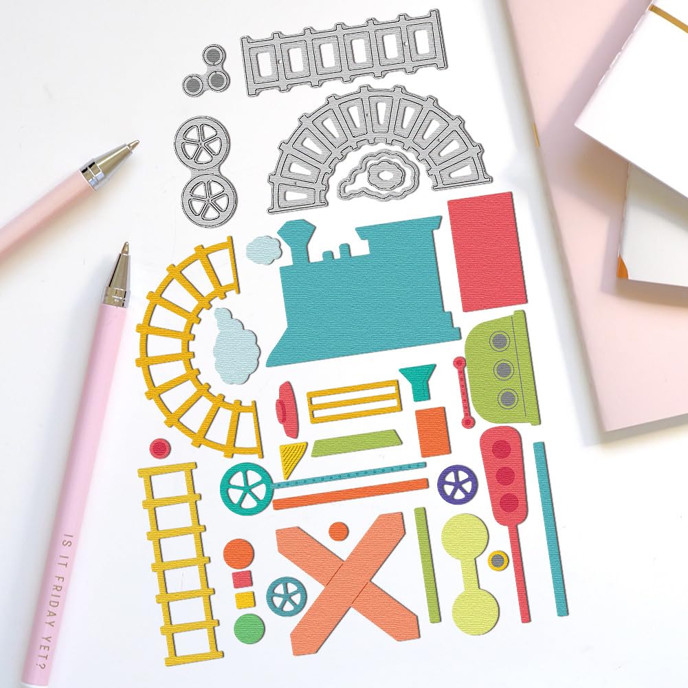 DELORIGIN Trains and Tracks Die Cuts - Image 4
