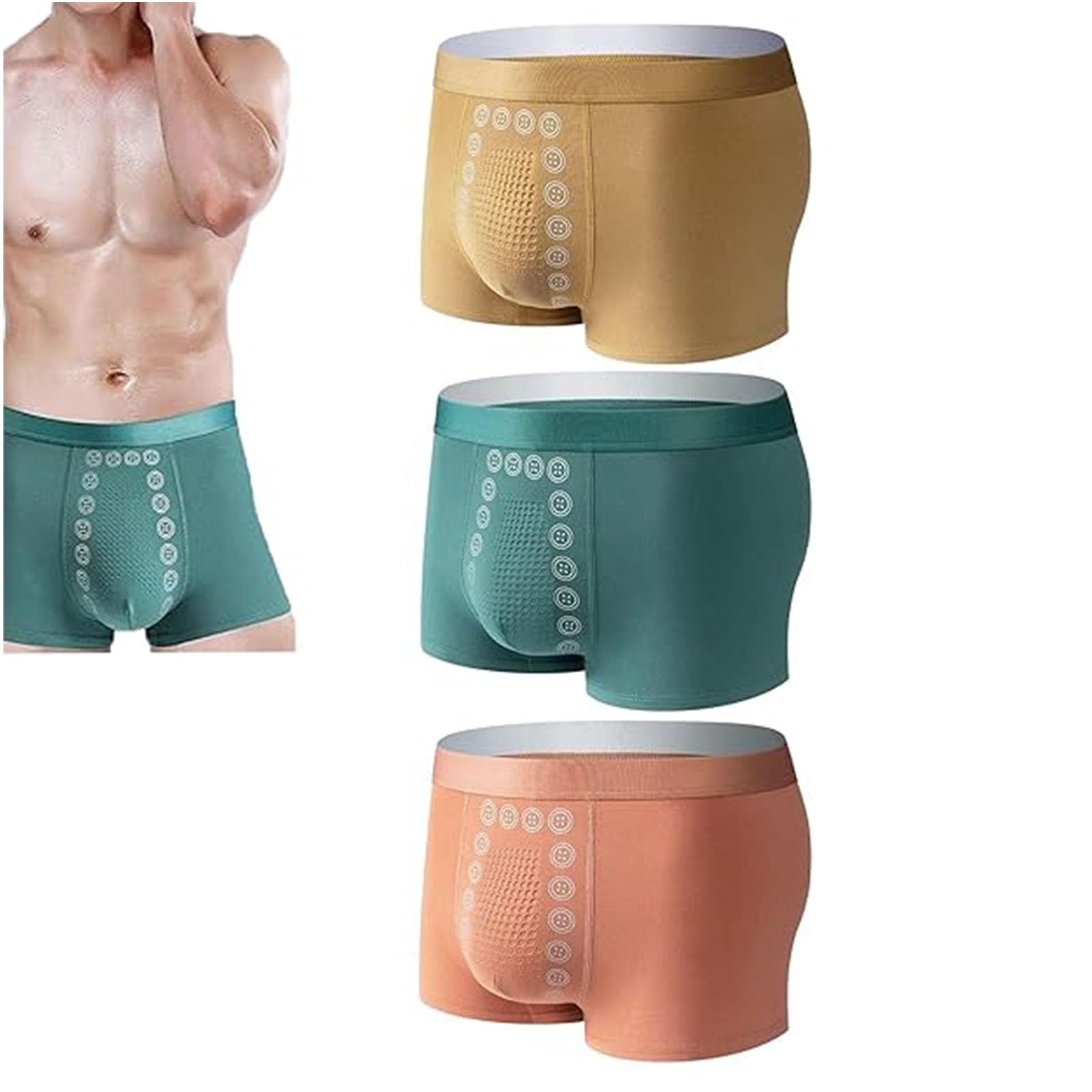 TJPOO Proplshove Underwear, Proplshove Underwear Magnetic, Men's Energetic Massage Underwear, Comfortable Breathable