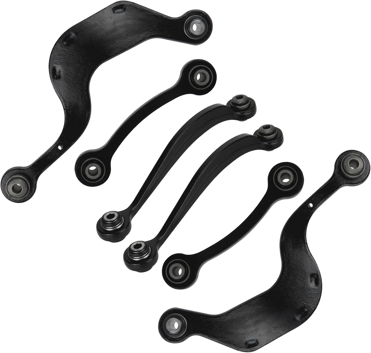 K641887 6pc Rear Upper Control Arms Suspension Kit Fit for Buick Enclave 2008-2017 Chevrolet Traverse 2009-2017 GMC Acadia 2007-2016 Saturn Outlook 2007-2010 K641644 K641643 K641781