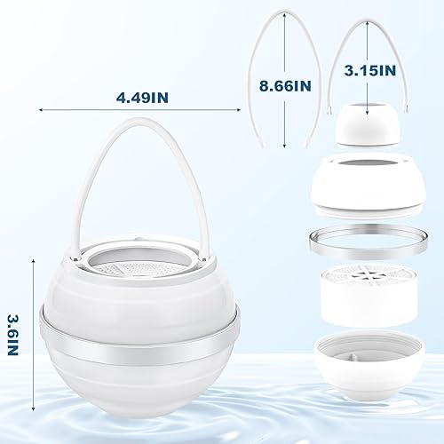 Miniatura 6 de Filtro de baño para bañera, filtro de baño de 8 etapas, elimina cientos de contaminantes, sin BPA, purifica tu agua de baño para una piel y cabello