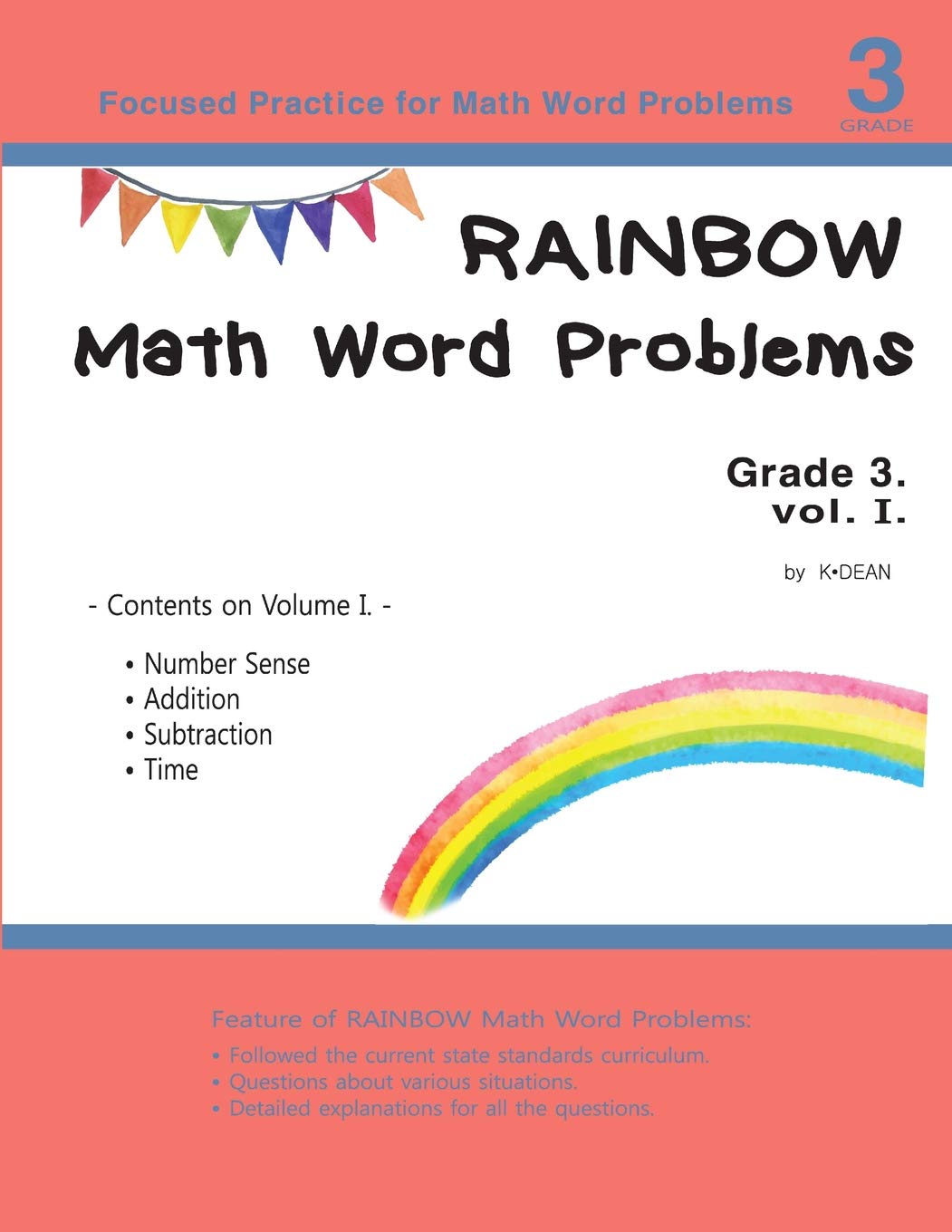 Rainbow Math Word Problems Grade 3 vol. I: 1