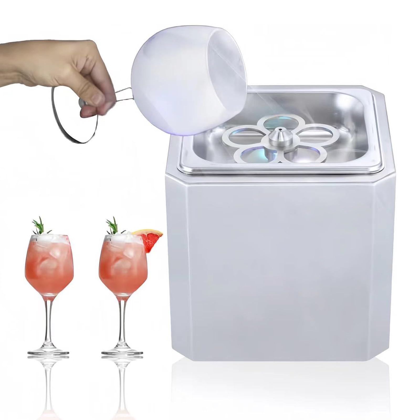 Enfriador Vidrio, Enfriador Vidrio CO2 para Tazas y Vasos, Enfriador Bebidas Instantáneo, Enfríe Instantáneamente Sus Vasos en Segundos Enfriador Botellas para Cócteles/Cerveza/Bebidas/Vino