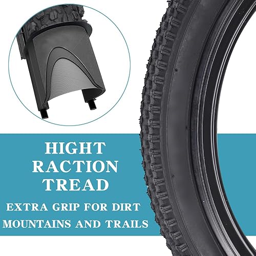 Miniatura 5 de Paquete de 2 neumáticos de bicicleta de 1416"18"20"26"x2.125" con o sin tubos interiores 14161820x1.751.952.125 AV 1.260 in válvulas Schrader para