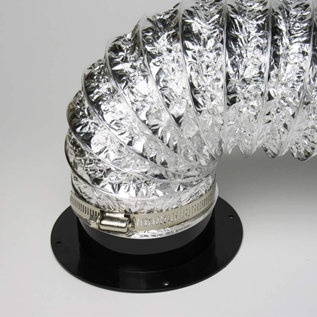 Buy HG POWER 6 Inch Duct Connector Flange ABS Straight Pipe Flange Air