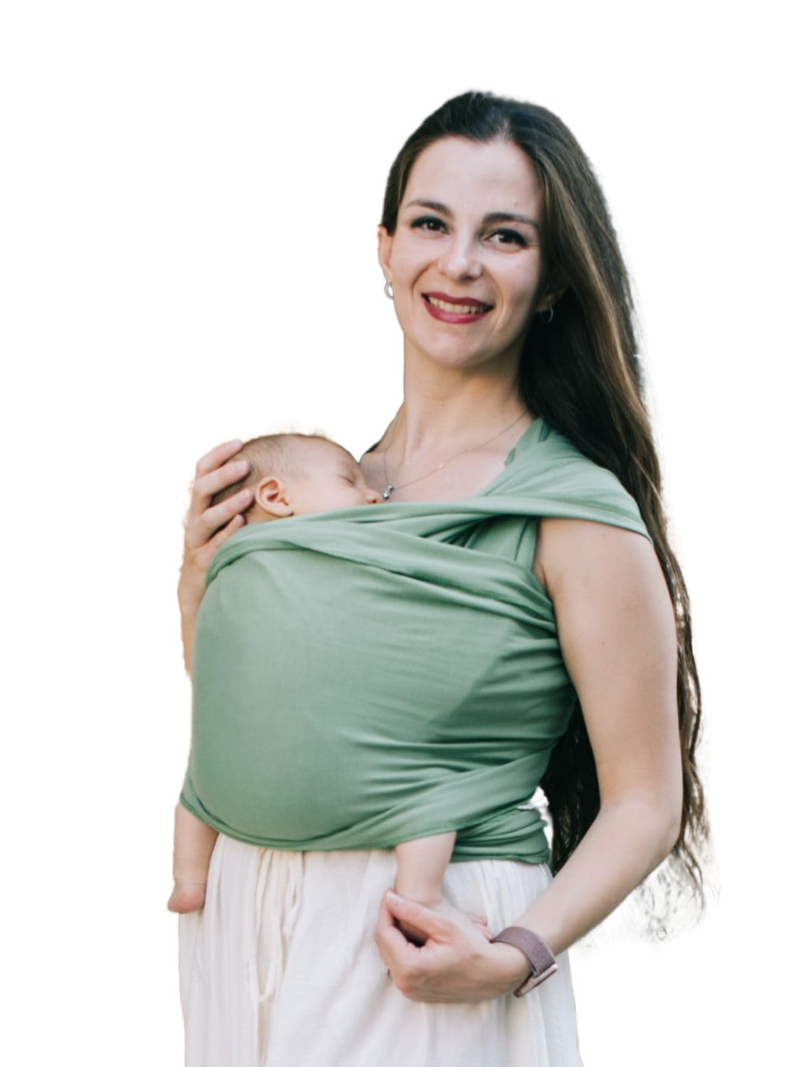 Neko Slings - Fascia Elastica Porta Bebè Neonato, Portabimbo Taglia Unica (Aspen)