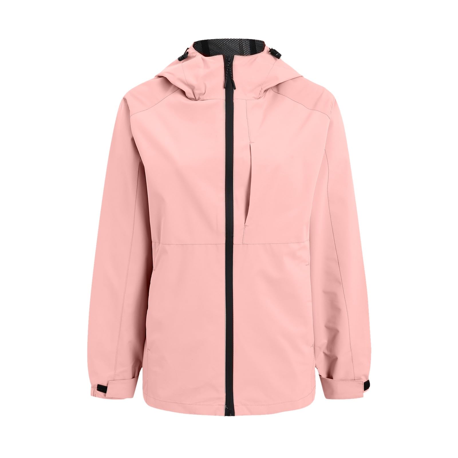 Generisch Veste de ski pour femme, manteau chaud, coupe-vent, manteau de pluie à capuche