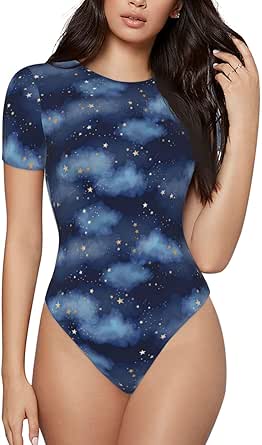 Body Une Pièce Pour Femme En Cuir Verni Avec String Coupe Haute Et Imprimé Léopard Marron Taille XL