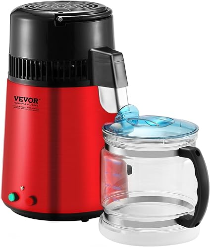 Miniatura 4 de VEVOR Destilador de agua, filtro purificador de agua pura de 4L 1.05 galones para encimera del hogar, máquina de agua destilada de 750 W, destilador