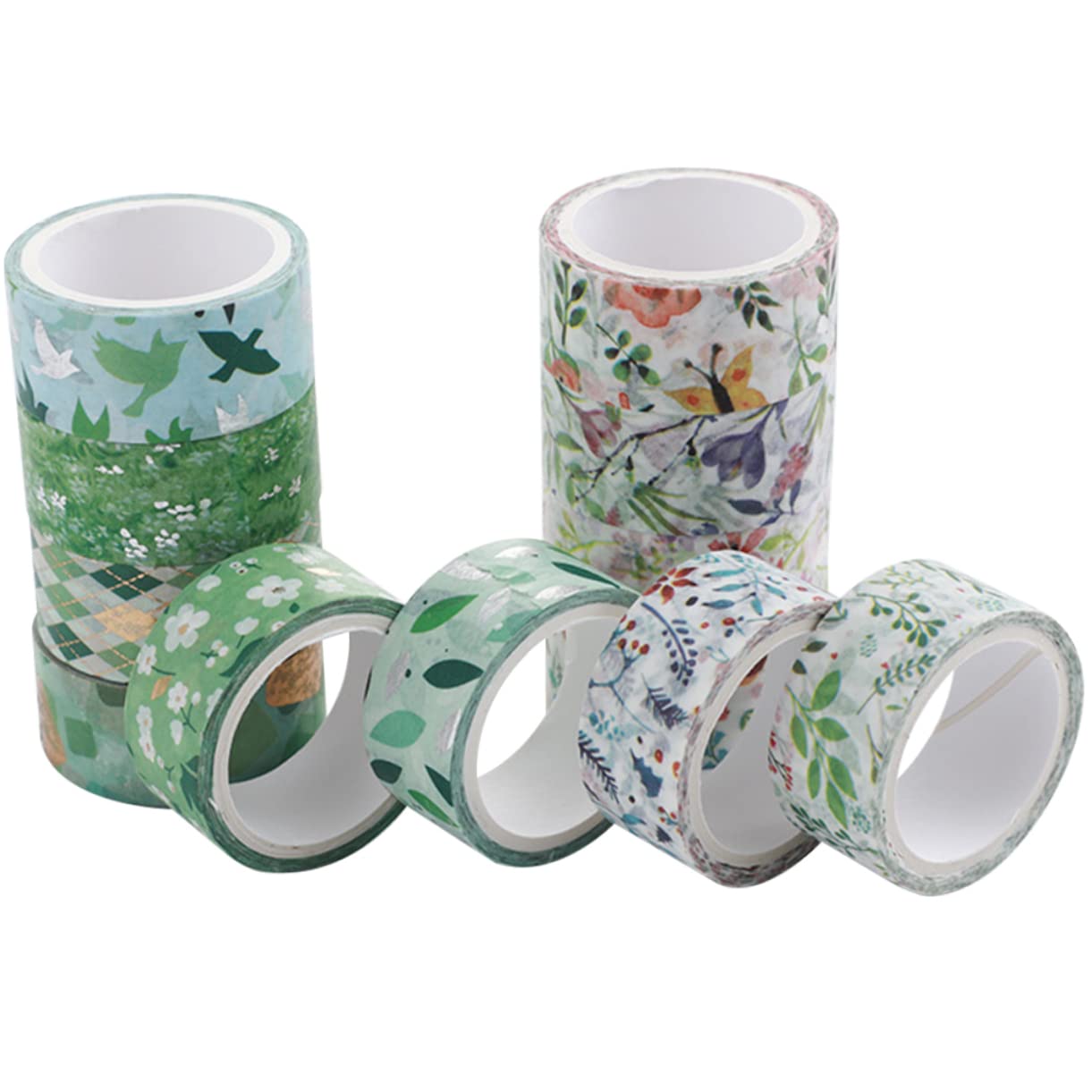 NUOBESTY 48rollen Dekorative Washi Tapes Mit Blumenmuster Dünnes Klebeband Für Scrapbooking Notizbücher Und Frühlingsdesign Leicht Abreißbar Vielseitig Einsetzbar
