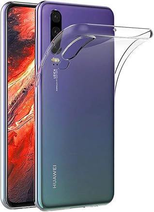 AICEK Funda Huawei P30, Transparente Silicona Fundas para Huawei P30 Carcasa Silicona Funda Case