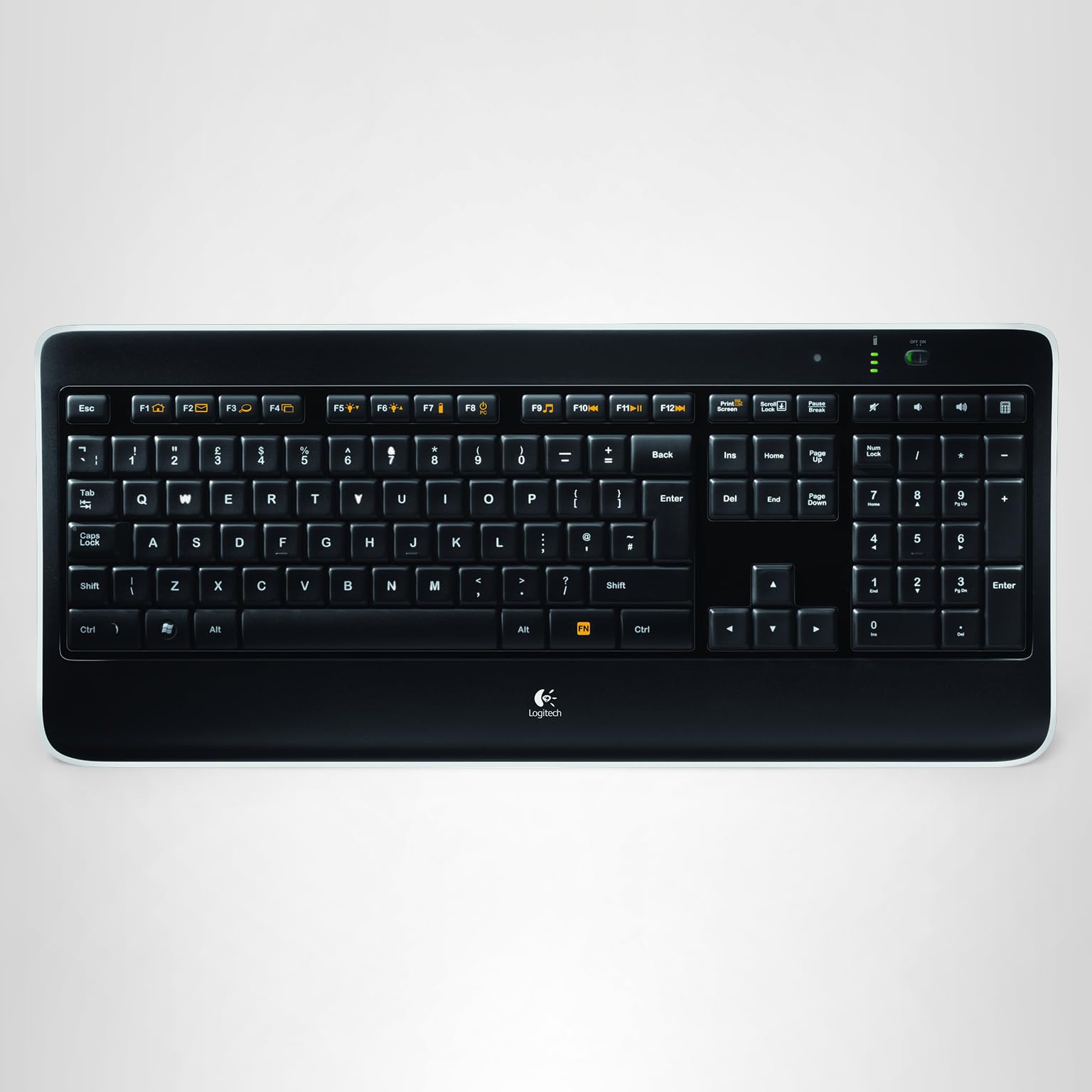 Logitech K800 ワイヤレスキーボード 本体 2個 Amazon.com: Logitech K800 Wireless Illuminated Keyboard : Electronics