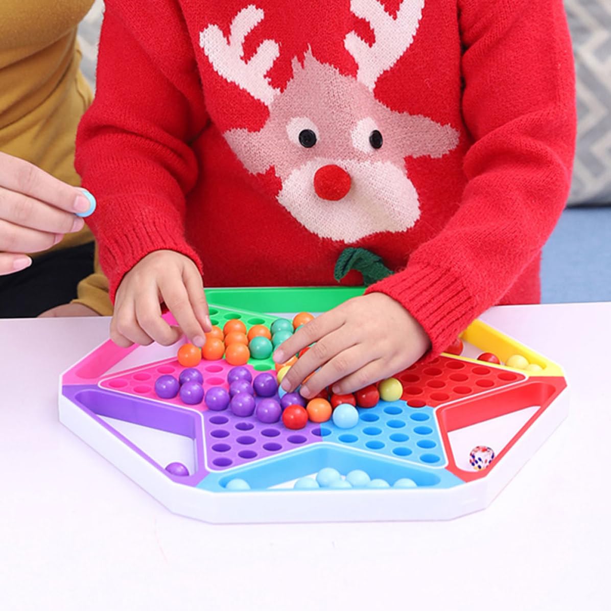 Juego de Ajedrez Volador de Plástico, Damas Hexagonales Educativas